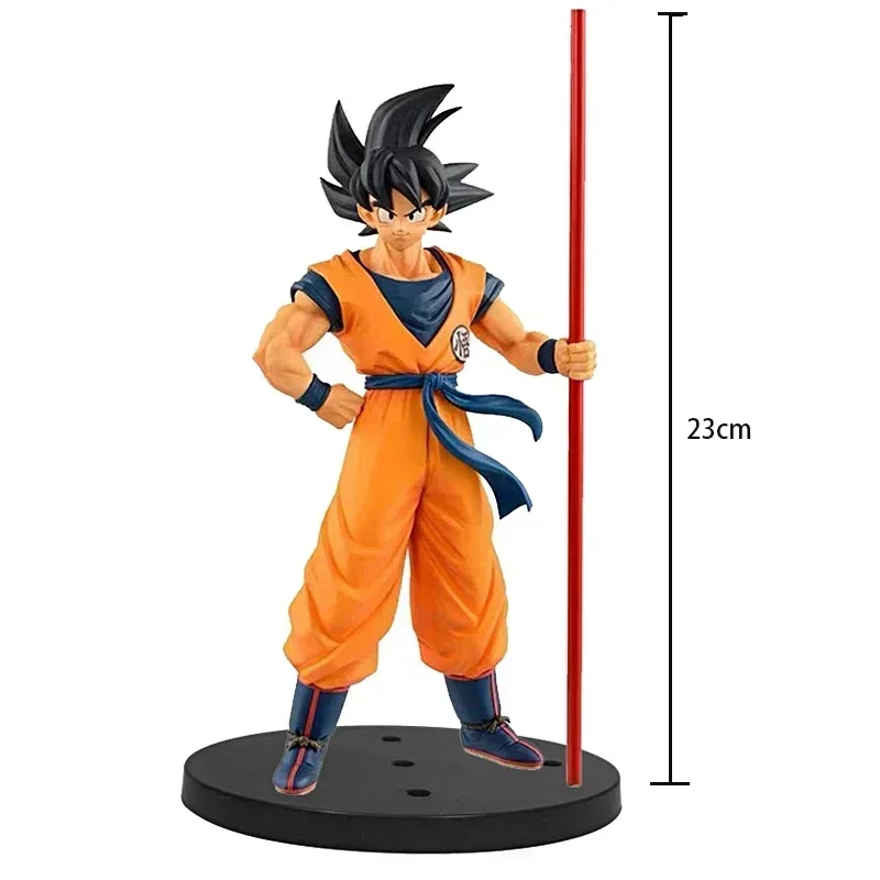 23cm Dragon Ball Z Son Goku Anime Figure Battle Damage Shockwave