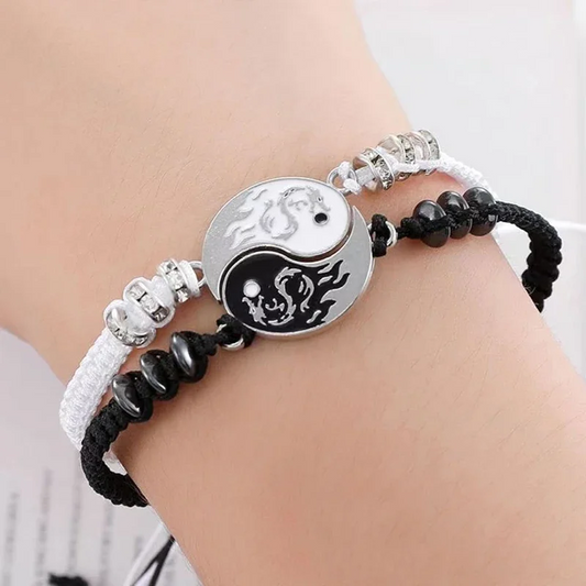 Fashion Dragon Figure Yin Yang Bracelet Couple