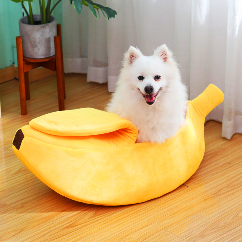 Banana Shaped Pet Bedding Comfortable Cat Nest