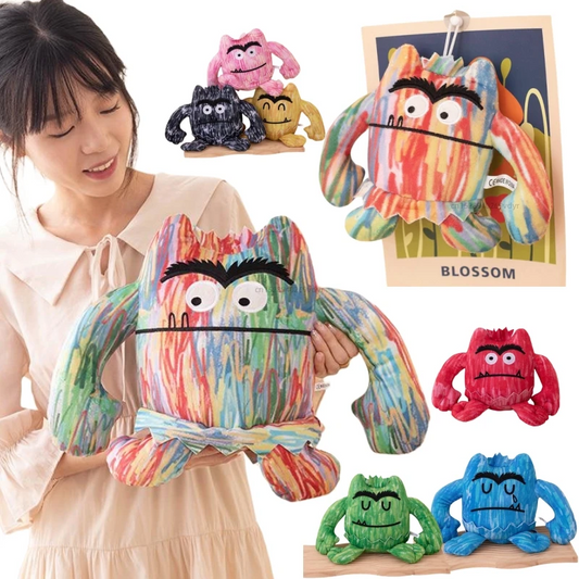 New 15cm Colorful Monster Throw Pillow Doll Stuffed Toys