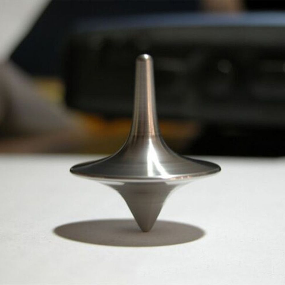 Metal Gyro Great Accurate Silver Spinning Top