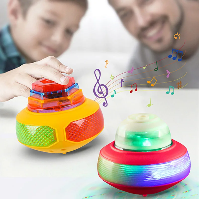 Bagged Round Luminous Toy Light Music Rotating