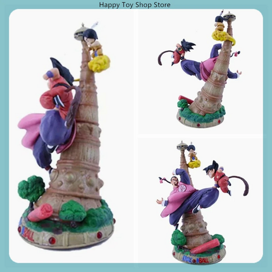 28cm Dragon Ball Goku Childhood Vs Tao Pai Pai Anime Figure