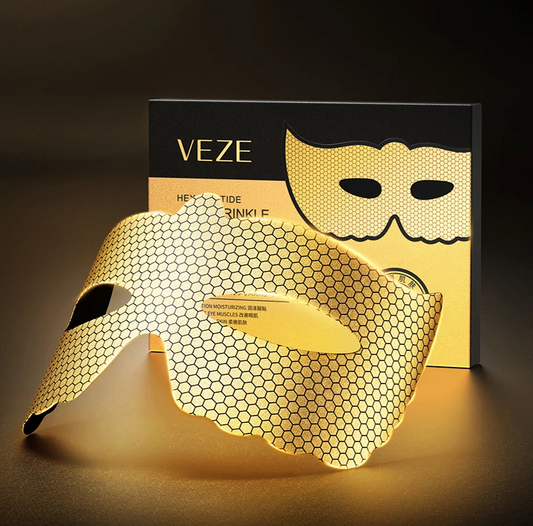 5pcs Peptide Golden Collagen Eye Mask