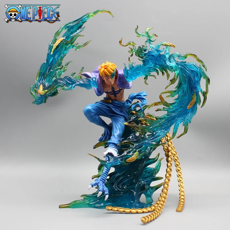 33cm One Piece Marco Anime Figures Fly Immortal Birds Figurine