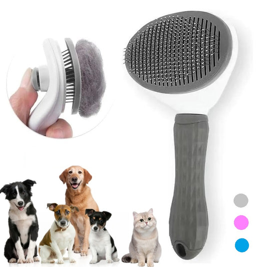 Self-cleaning Pet Hair Remove Comb Cat Slicker Brush Pet Hair Removal Comb