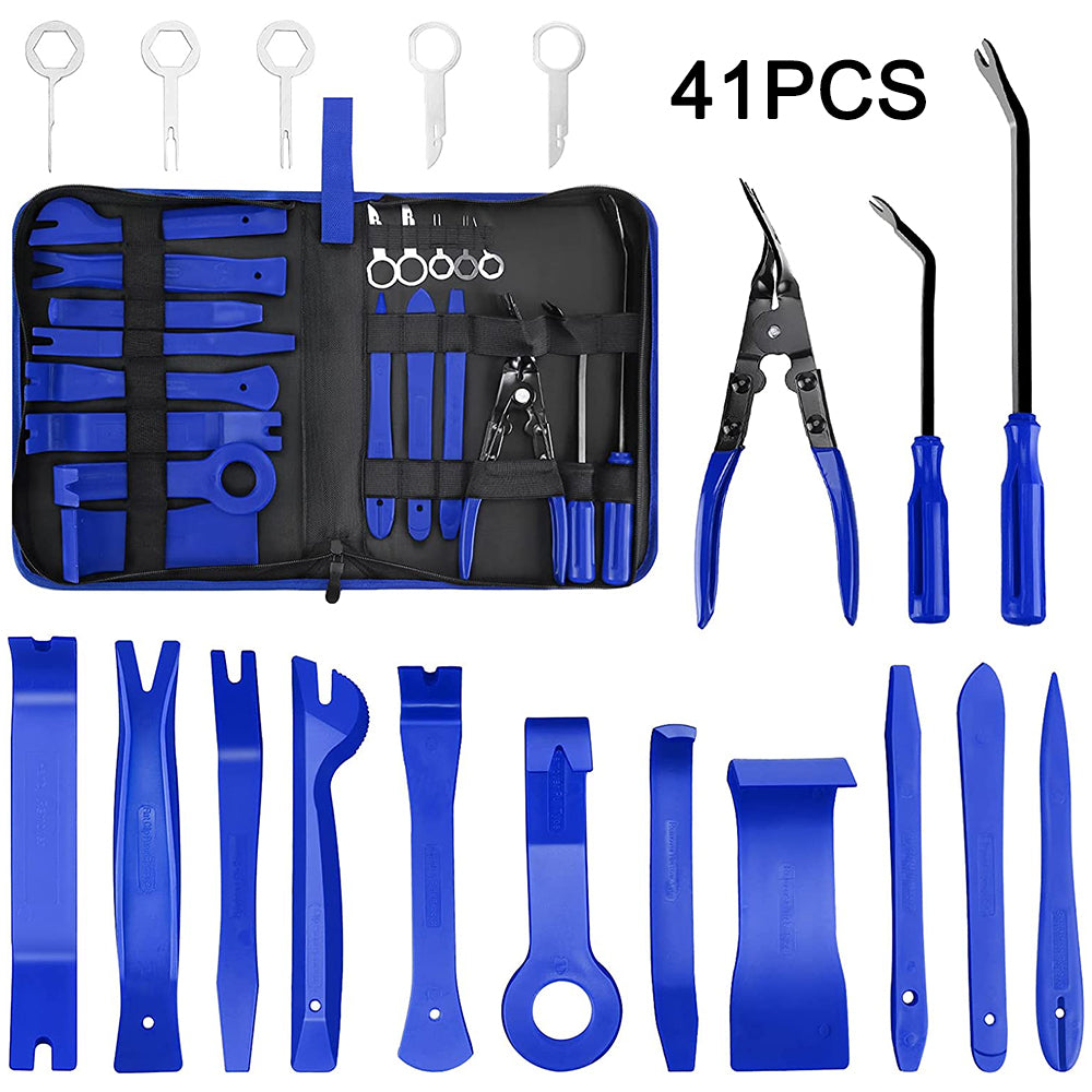 Car Trim Removal Tool Set Clip Pliers Fastener Remover