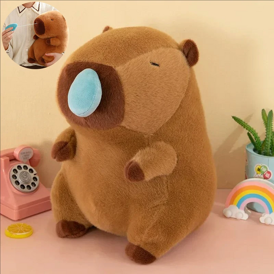 Cute Capybara Plush Toy with Stretchable Snot K Simulation Animal Plush