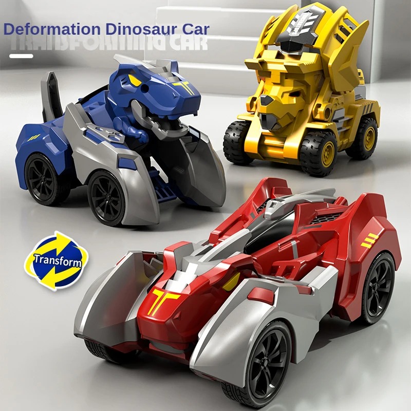 2-in-1 Transforming Dinosaur Car: Automatic Transformations