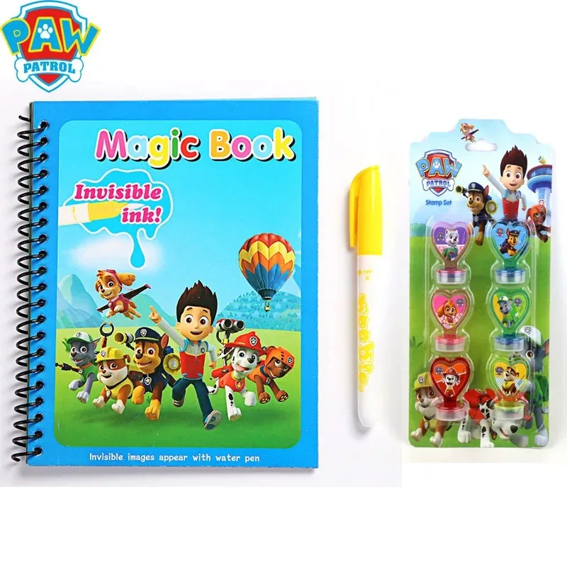 Original Paw Patrol Magic Book Children Creative Graffiti Water