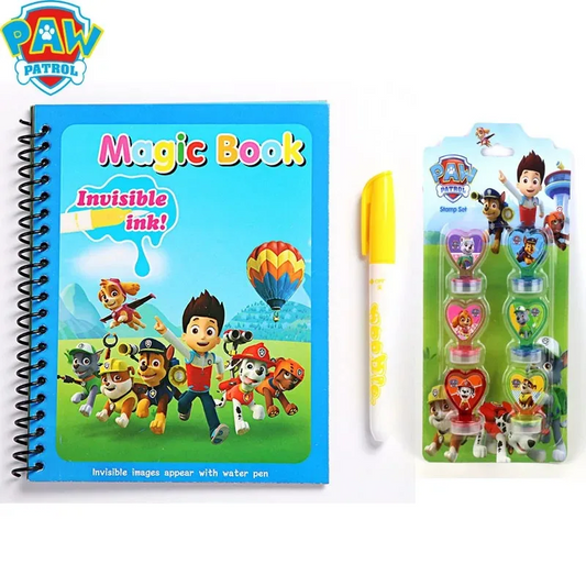 Original Paw Patrol Magic Book Children Creative Graffiti Water