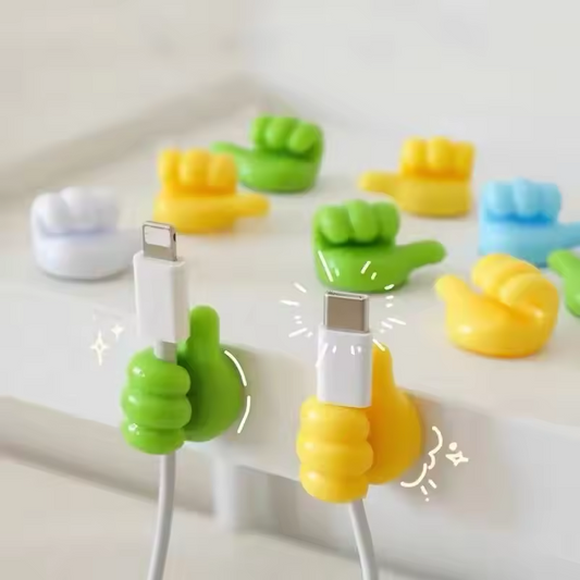 10pcs Wall Hooks Silicone Thumb Self-Adhesive Thumb