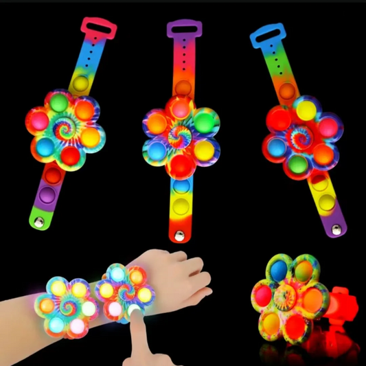 5/PCS Luminous Bracelet Sensory Toys Stress Relief Spinner Fidget Toys