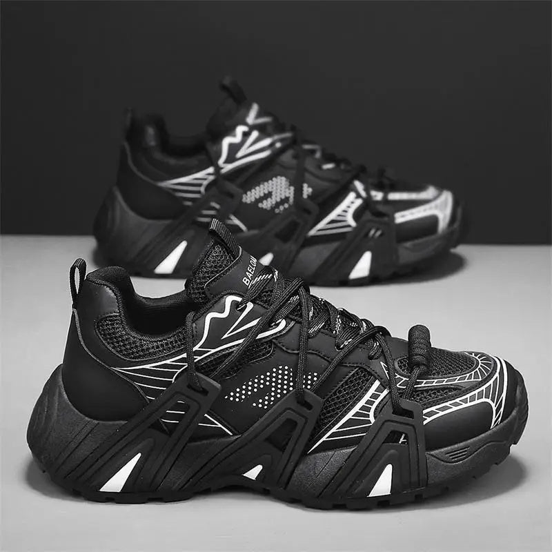 Trendy Casual Sport Shoes Increase Height Men's Student Breathable
