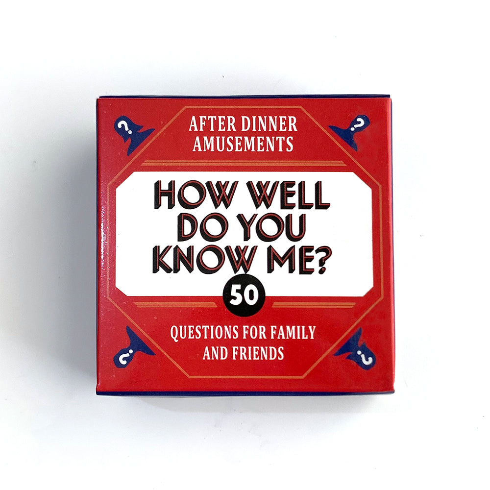 How well do you know me? - Game Board