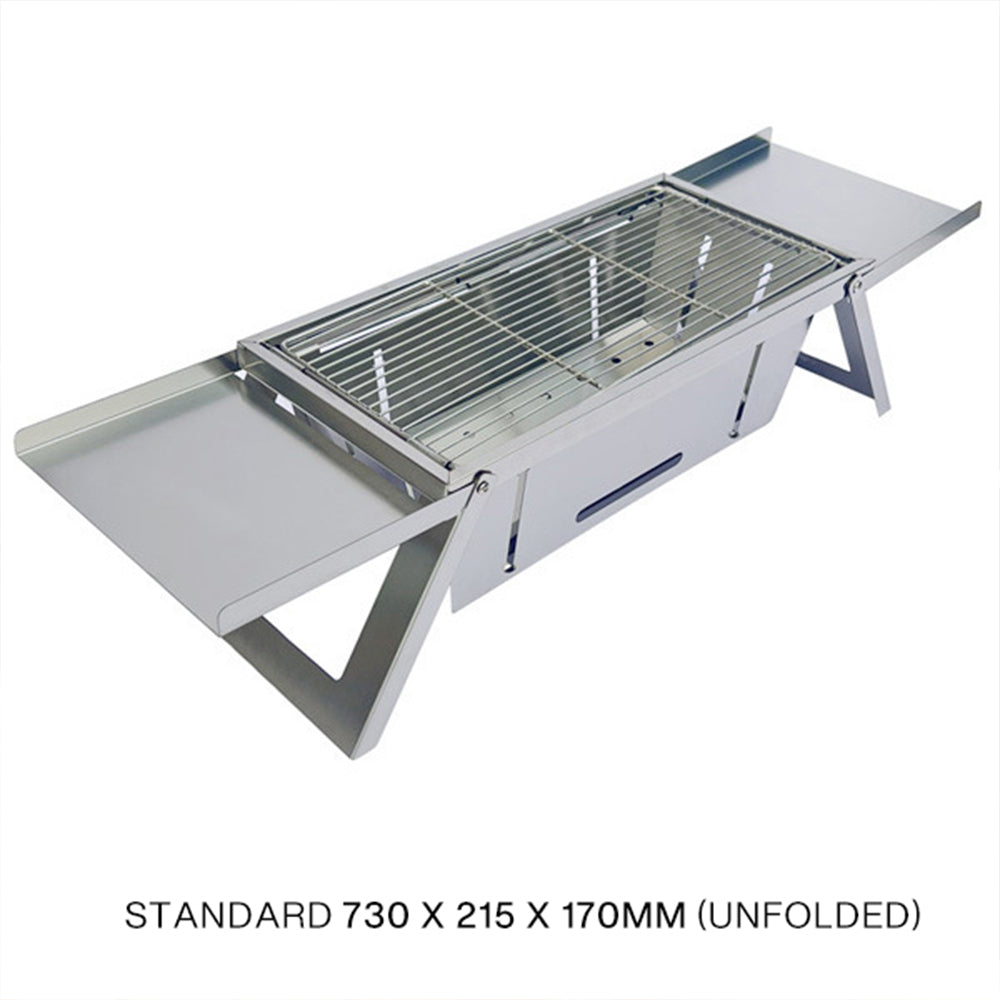 Stainless Steel Folding Barbecue Grill For Home And Outdoor