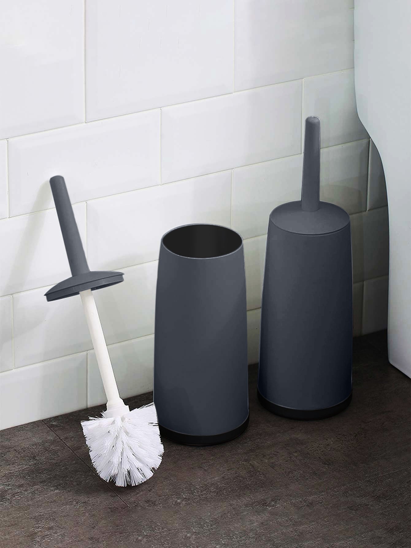 Plastic Toilet Brush With Standing Base Long Handle