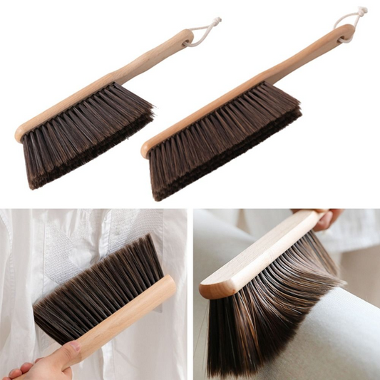 Natural Wood Bristles Brush Anti-static Desktop