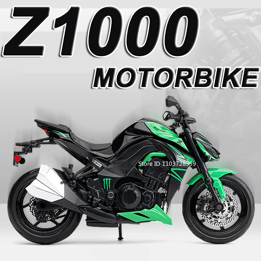 1:12 Kawasaki Z1000 KX450 Model Motorcycle Toys