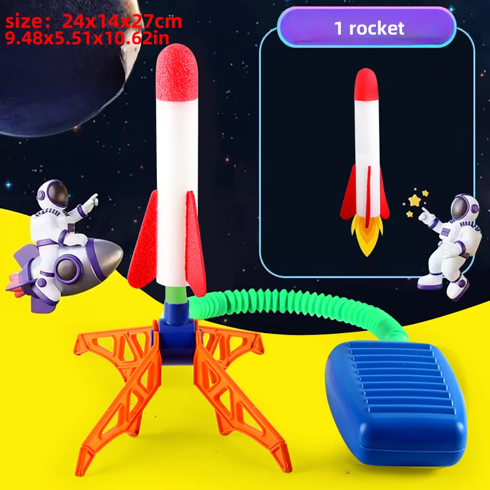 Kids Rocket Launcher Step Pump Power Air