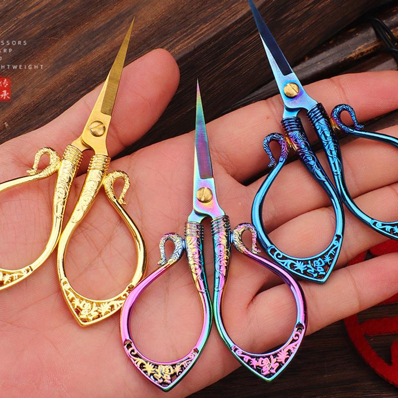 Retro Sewing Needlework Scissors Stainless Steel Yarn