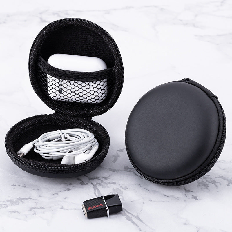 Earphone Storage Case PU Mini Carrying Hard Bag Box Case