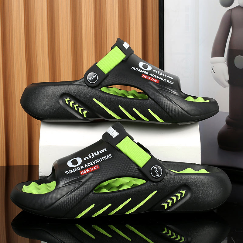 Men Slippers 2024 New Summer EVA Soft-soled Platform Slides