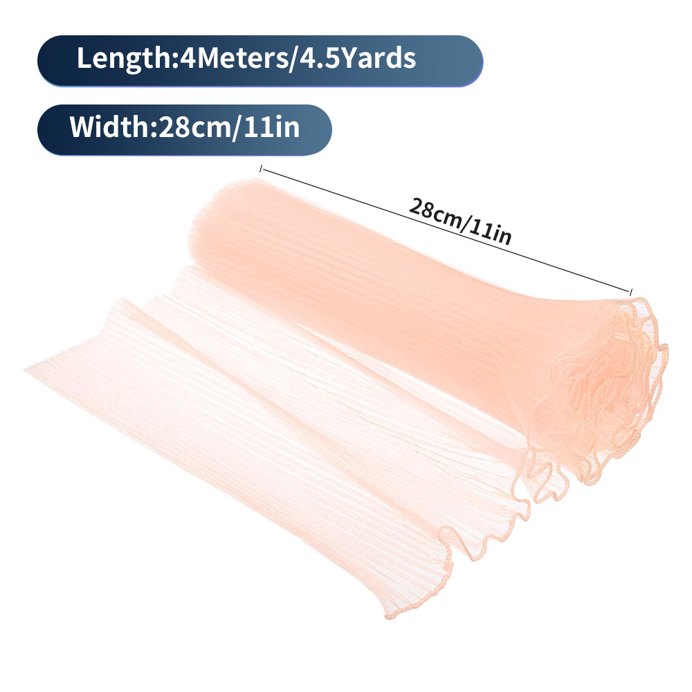 White Floral Packaging for Bouquets Including Decorative Mesh Wrapping Paper