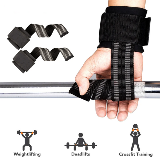 1 Pair Weight Lifting Straps with Wrist Support, Wrist Straps for Weightlifting