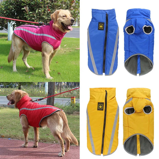 Waterproof Dog Clothes for Large Dogs Winter Warm Big Dog Jackets