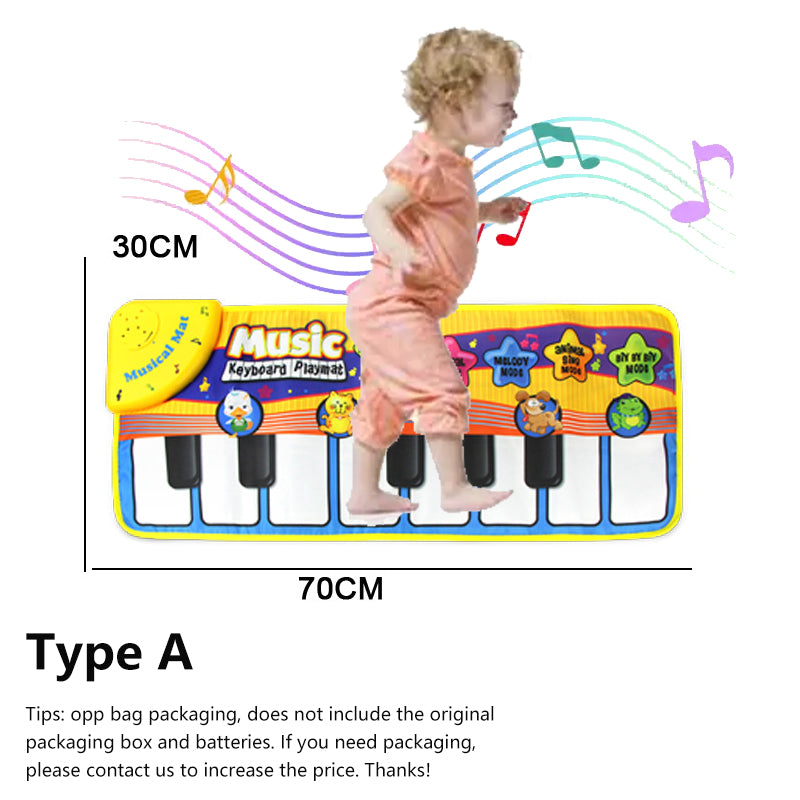 Piano Mat for Kids Children Fitness Keyboard Play Music Carpet