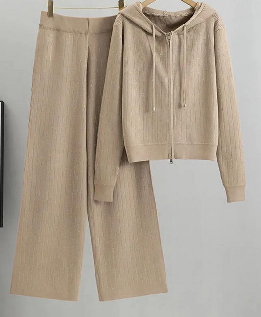 Korean Chic Knitted 2 Piece Sets Women