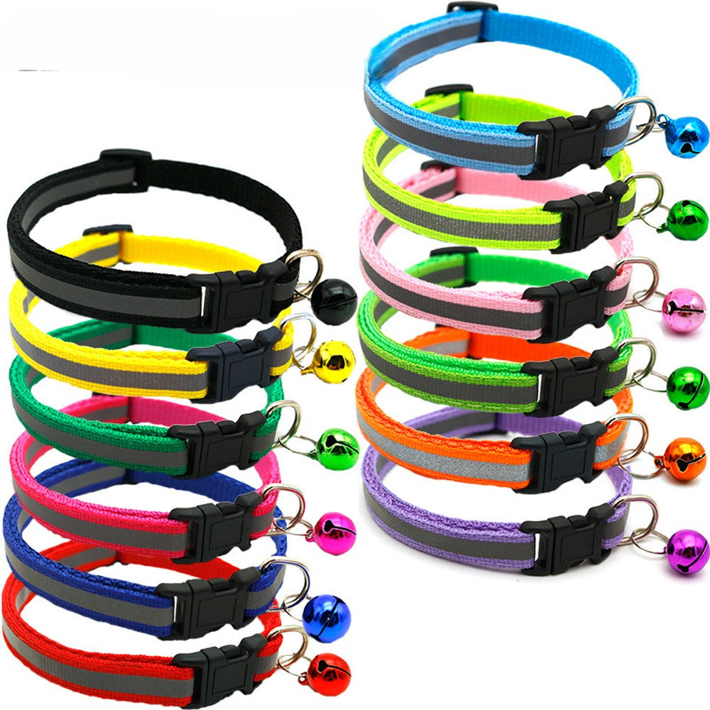 2Pcs/Pack 12 Colors Reflective Adjustable Cats And Small Dogs
