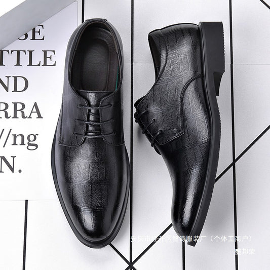 Black Formal Work Shoes Men's Wedding Groomsmen