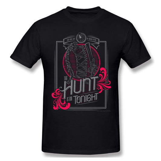The Hunt T Shirt popular men's short sleeve men White