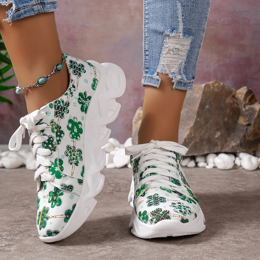 Fashion Mesh Printed Sock Sneakers Women