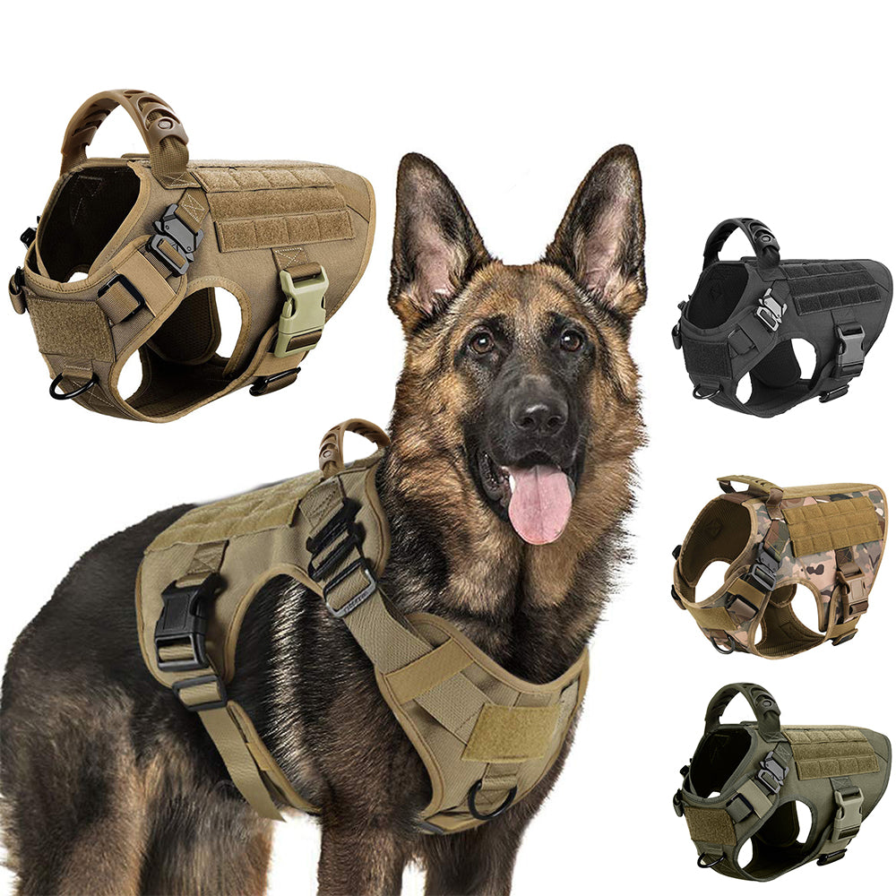 Military Large Dog Harness Training Pet Vest for French Bulldog German