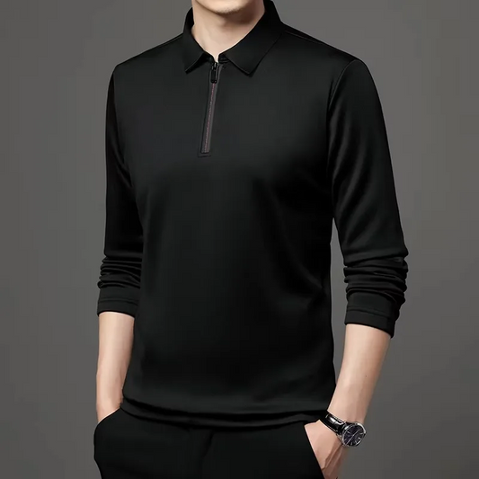 New T Shirt Zipper Polo Shirt Male Fashion
