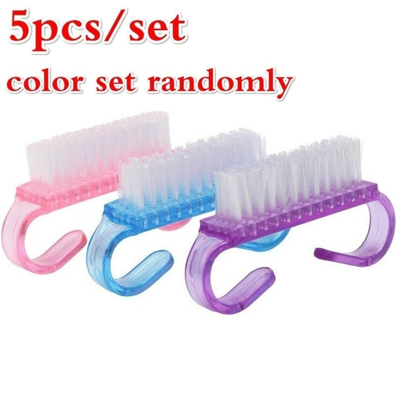 5 Pcs/set Color Random Hot Sales Nail Cleaning Brush