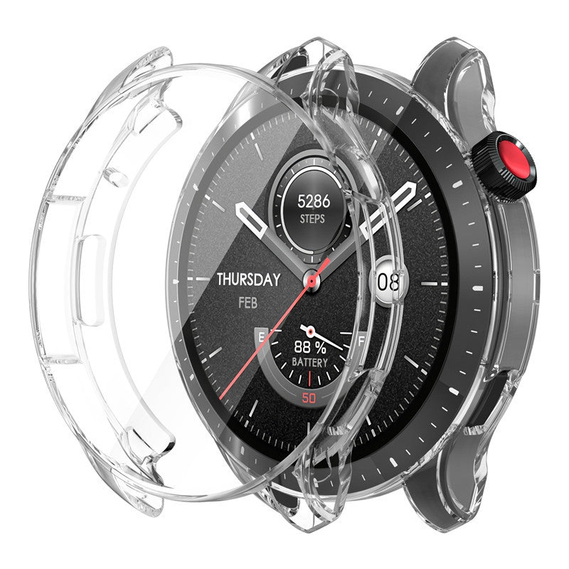 Soft Silicone Case Glass For Amazfit GTR 4 Smart Watch Screen Protector