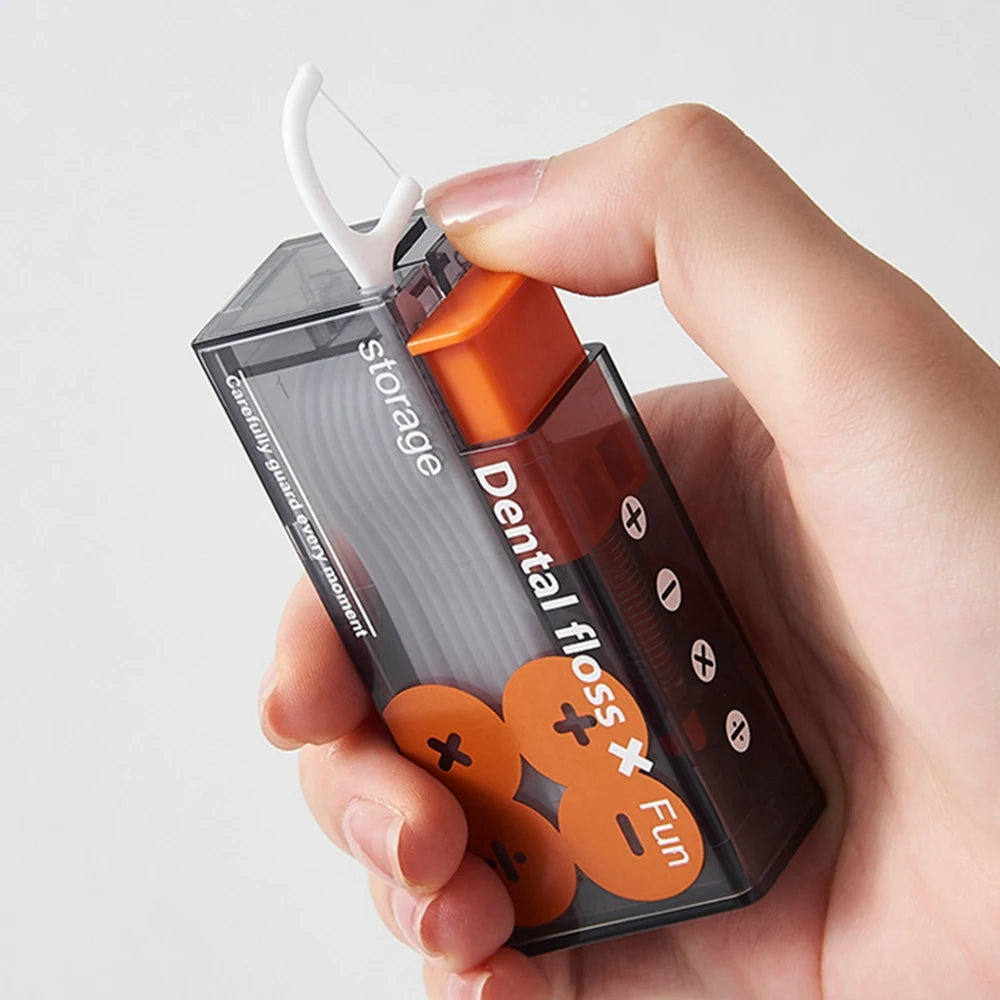 Portable Floss Dispenser Includes 10Pcs Floss