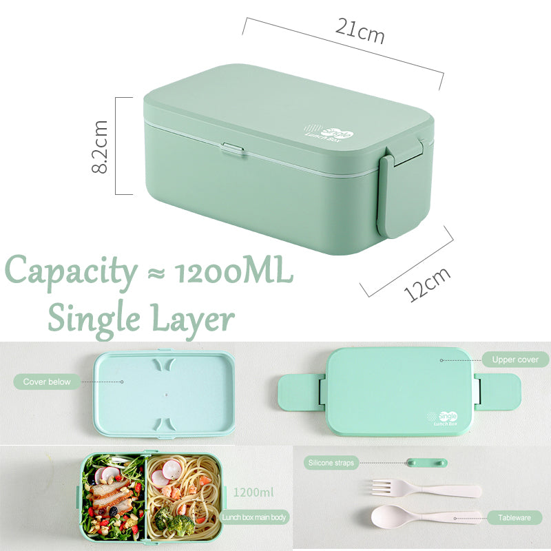 Eco-friendly Green Lunch Box Bamboo Fiber