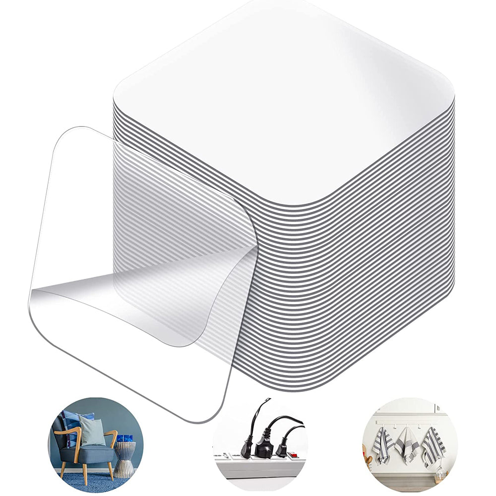 Square Double Sided Tape Super Strong Adhesive Heavy Duty Washable Sticker