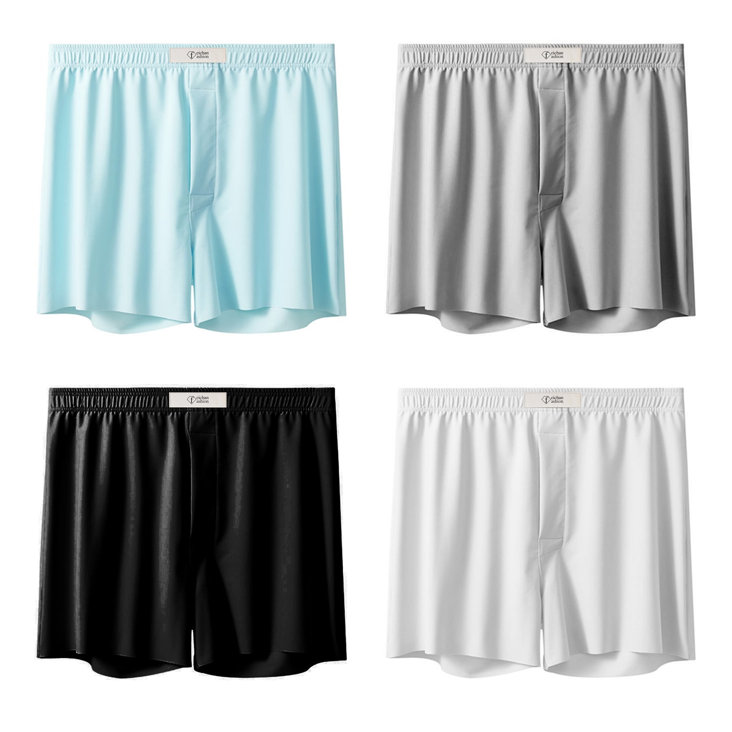 Men's Ice Silk Beach Pants Soft, Comfortable, Breathable, Multifunctional Men's Shorts