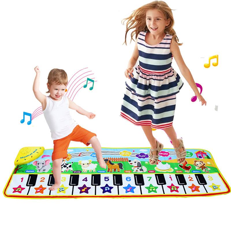 Piano Mat for Kids Children Fitness Keyboard Play Music Carpet