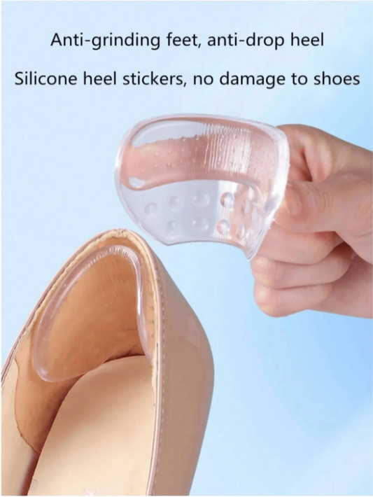 1Pair Heels Grips Silicone Heel Stickers for Women Men