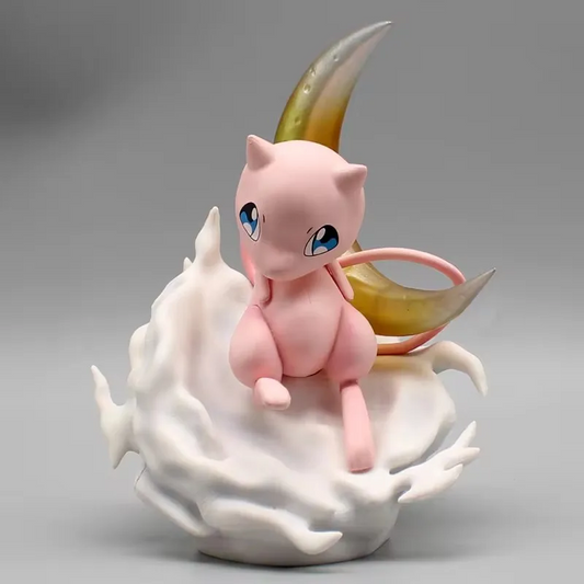 14cm pokemon Kawaii Mew Moon Scene Anime Action Figure Model