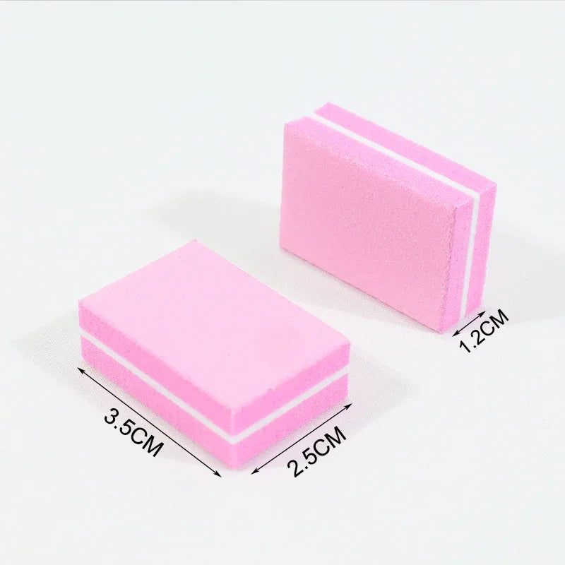 10pcs Mini Buffing Sanding Files Block Pedicure Care Nail