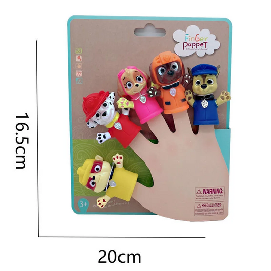 5pcs Paw Patrol Finger Puppet Cartoon Chase Skye Marshall Hand Puppet