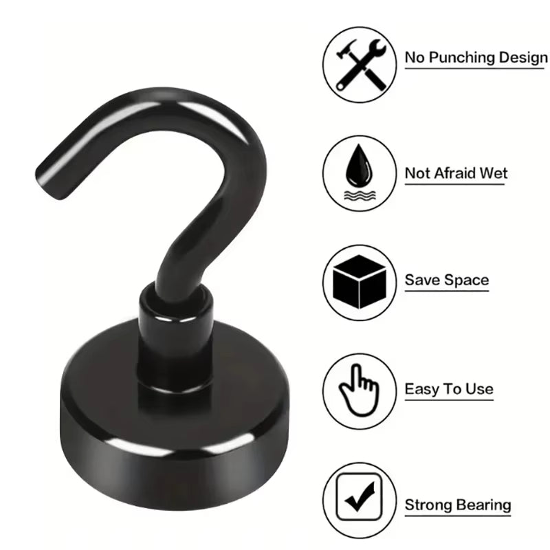 Black Magnetic Hooks